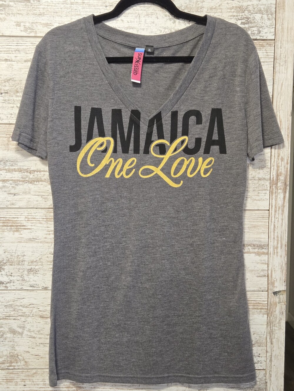 Jamaica One Love V-Neck Tee